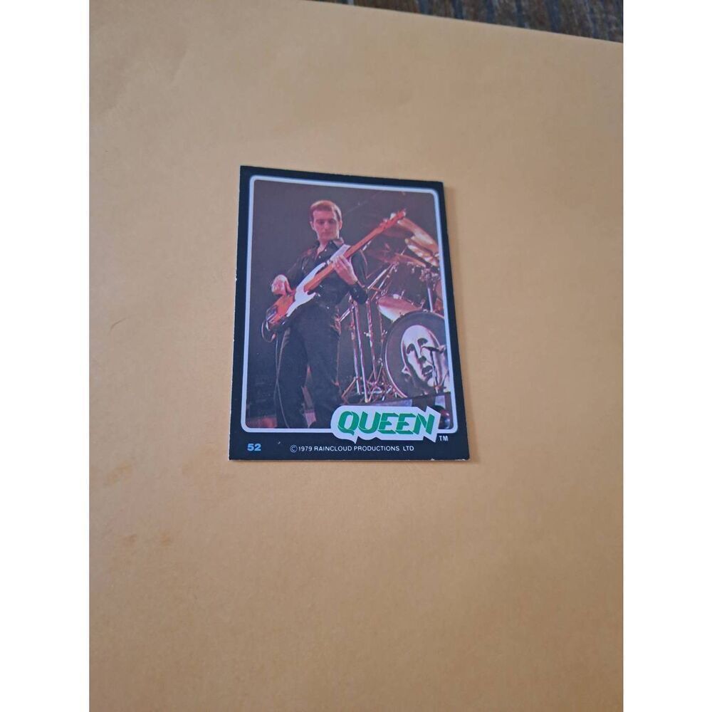 Vintage 1979 Raincloud Productions Queen Trading Card #52 Rock Band Memorabilia